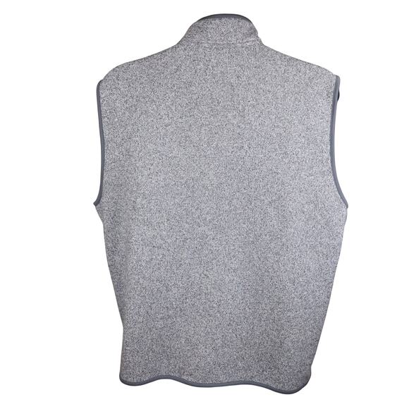 Chaps Men’s Gray Full-Zip Fleece Vest XXL - Picture 6 of 9